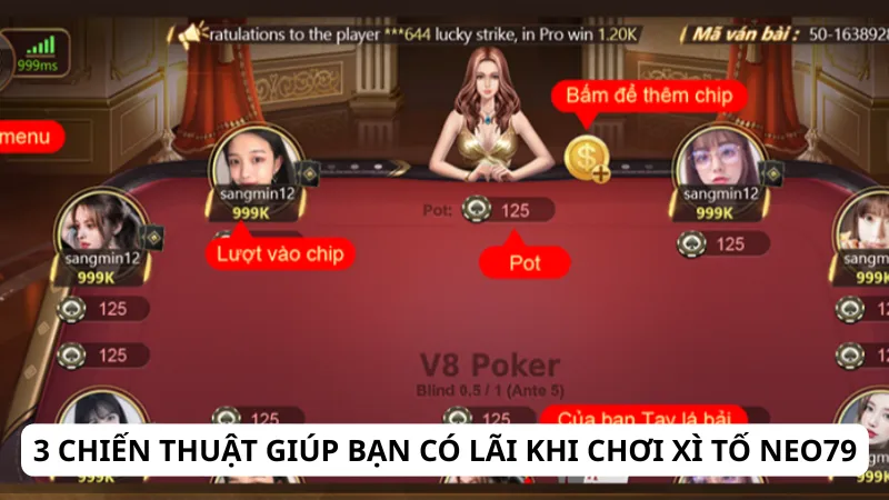 3 chiến thuật giúp bạn có lãi khi chơi xì tố Neo79