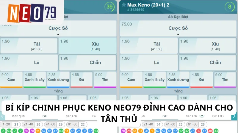 Bí kíp chinh phục Keno Neo79 đỉnh cao dành cho tân thủ